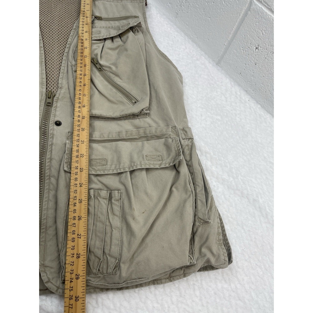VTG  Banana Republic Men's Safari Utility Vest‎ Multi-Pocket Tactical Outdoors M - Picture 6 of 9